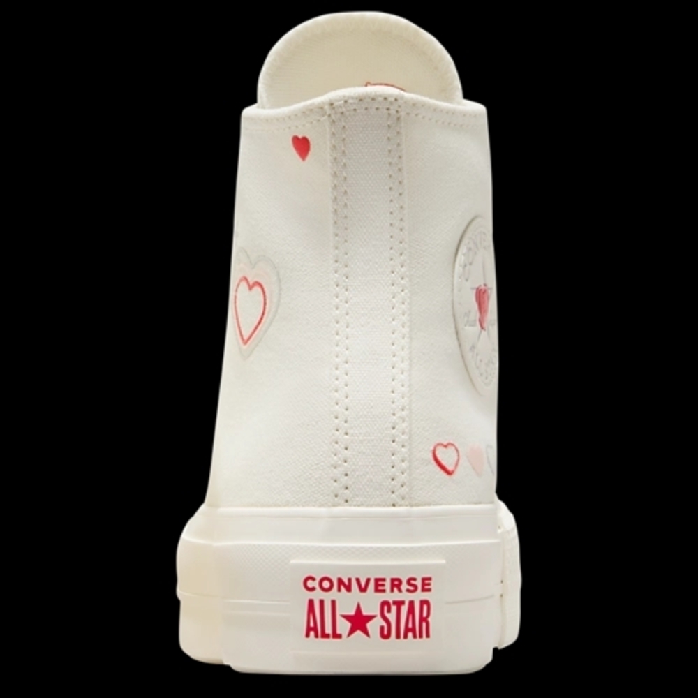 Converse All Star White High-Top Sneakers Hearts - Picture 4 of 14
